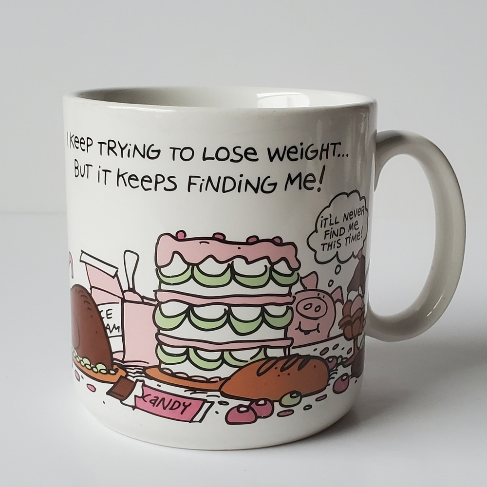 I Keep Trying To Lose Weight Mug Vintage American Greetings Designer Collection